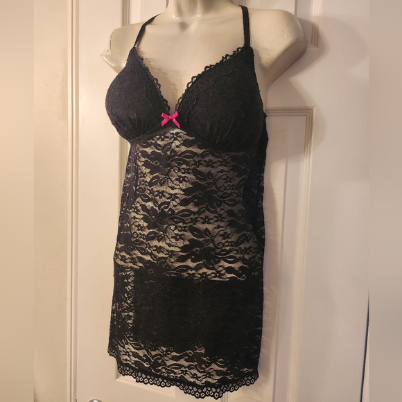 Black Lace Chemise Gilligan & O'Malley - Picture 11 of 14